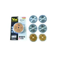 ACCESSORI PER MINISEGA VIGOR SET LAME 6 PEZZI Ø85MM.