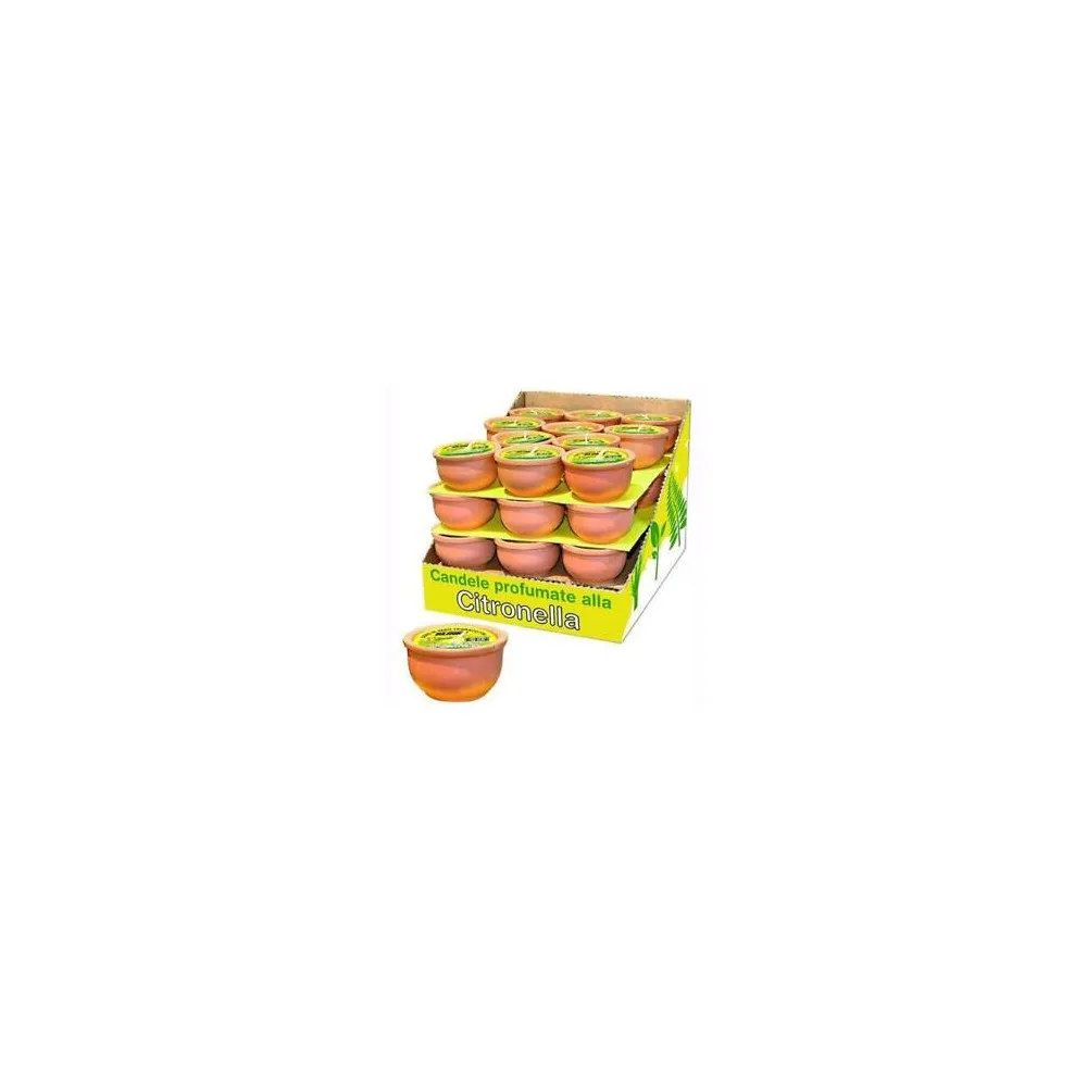 CERI CITRONELLA BLINKY EXPO VASO TERRACOTTA 9X4,5H CM