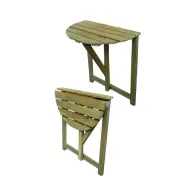 TAVOLO LEGNO CONSOLLE BLINKY MOD.VIOLA 1/2 TONDO 60X38X70H