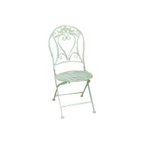 SEDIE FERRO BATTUTO VIGOR MIKA BIANCO 40X48X93CM