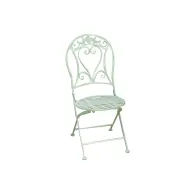 SEDIE FERRO BATTUTO VIGOR MIKA BIANCO 40X48X93CM