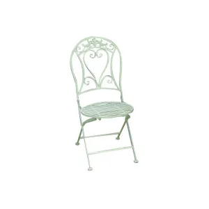 SEDIE FERRO BATTUTO VIGOR MIKA BIANCO 40X48X93CM