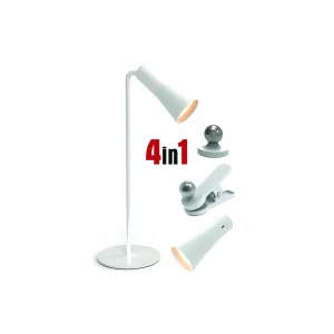 LAMPADA DA TAVOLO VIGOR LED SOPHIA 4IN1 130LM BIANCA