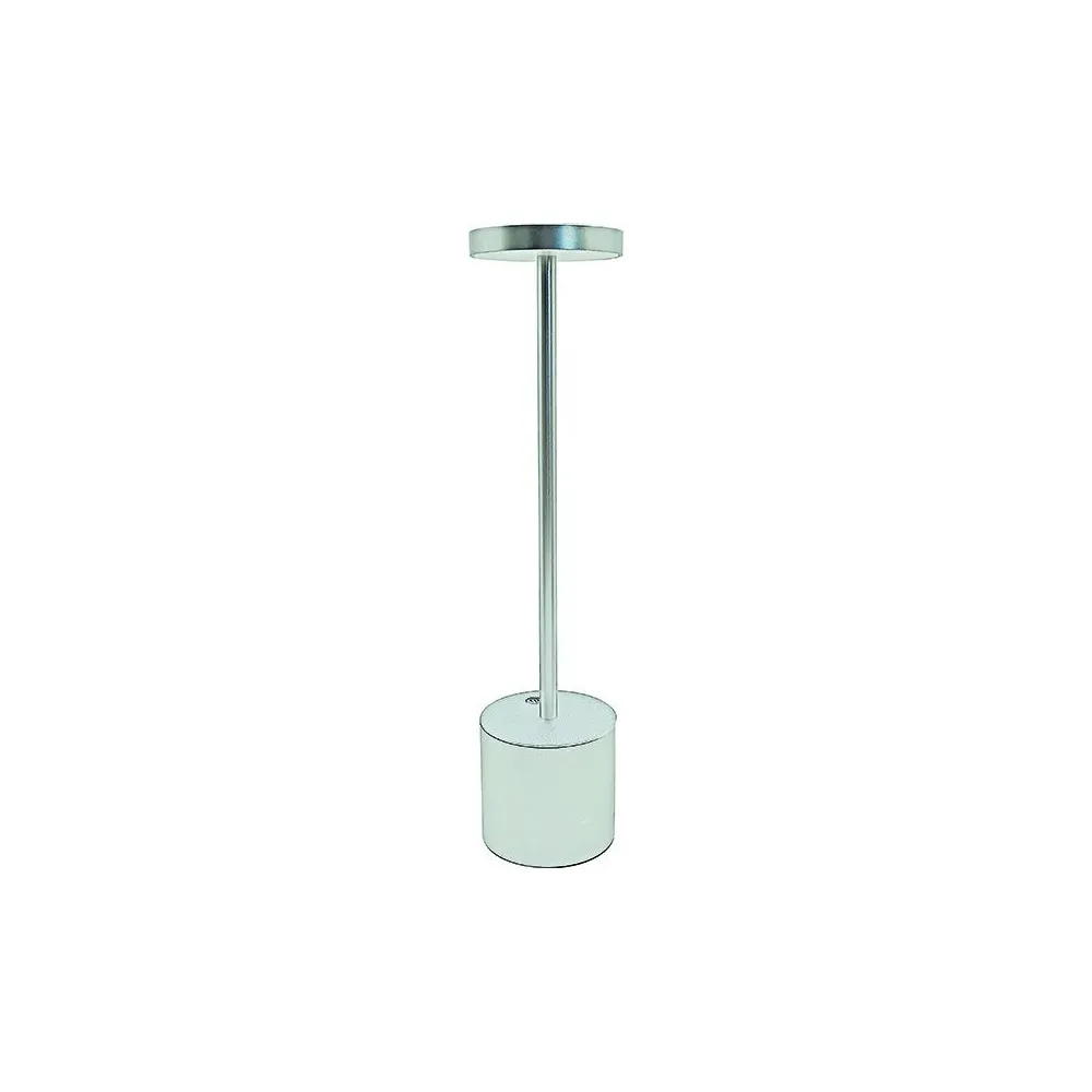 LAMPADA DA TAVOLO SCILLA 200LM ARGENTO 3W 200 Lumen Ricaricabile USB LAMPADA DA TAVOLO SCILLA 200LM ARGENTO 3W 200 Lumen Ricaricabile USB