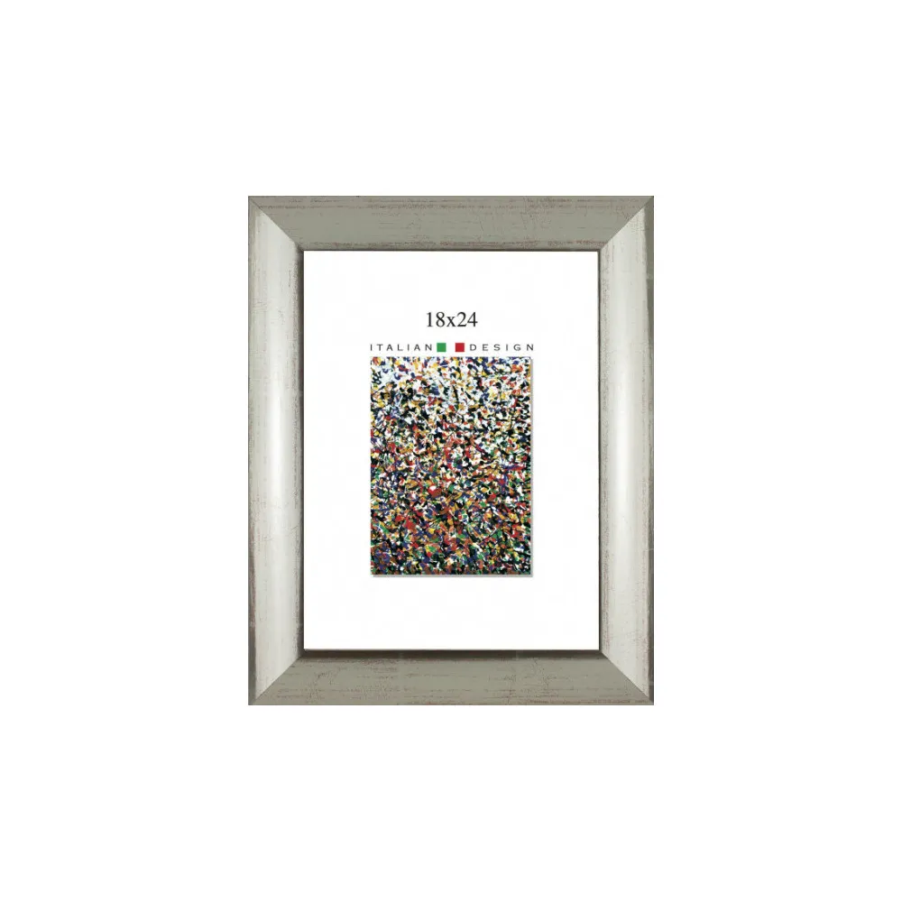 CORNICE SIRIO 18X24 P/FOTO ARGENTO CORNICE SIRIO 18X24 P/FOTO ARGENTO
