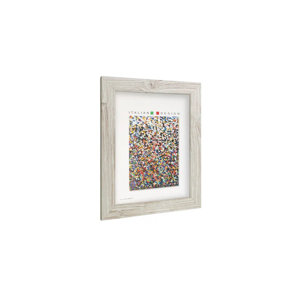 CORNICE "SWEET" COLORE BIANCO EFFETTO LEGNO NATURALE 21X29,7CM