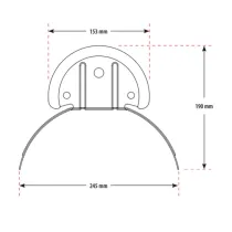 PORTATUBO UNIVERSALE ADELCHI IN ACCIAIO ZINCATO - Spessore 1,5mm Dimensioni 245 x 290 mm PORTATUBO UNIVERSALE ADELCHI IN ACCIAIO ZINCATO - Spessore 1,5mm Dimensioni 245 x 290 mm
