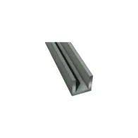 PROFILO AD "U" ALLUMINIO ARGENTO BARRE 2MT. 8X8X1MM