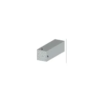 PROFILO ARGENTO H.100 TUBO QUADRO PIENO 10X10