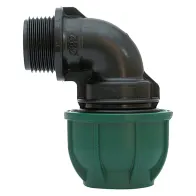 GOMITO A 90° CON DERIVAZIONE MASCHIO Ø 25 x 3/4 - PN 12