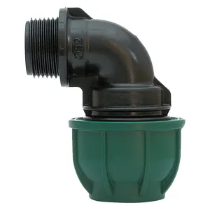 GOMITO A 90° CON DERIVAZIONE MASCHIO Ø 32 x 1 - PN 12