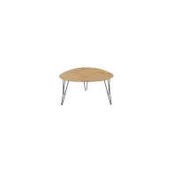 TAVOLINO TAMPA 80X78X41 STRUTTURA METALLO ANTRACITE RIPIANO QUERCIA
