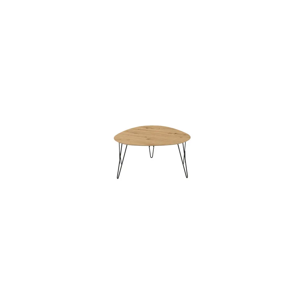 TAVOLINO TAMPA 80X78X41 STRUTTURA METALLO ANTRACITE RIPIANO QUERCIA TAVOLINO TAMPA 80X78X41 STRUTTURA METALLO ANTRACITE RIPIANO QUERCIA