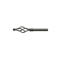 SCORRITENDA IN FERRO BATTUTO NERO 120-220 PIGNA SD017