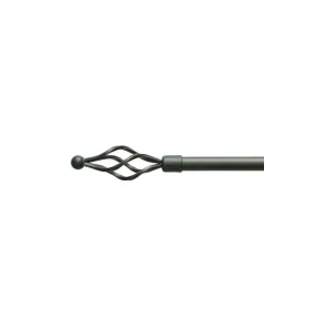 SCORRITENDA IN FERRO BATTUTO NERO 120-220 PIGNA SD017