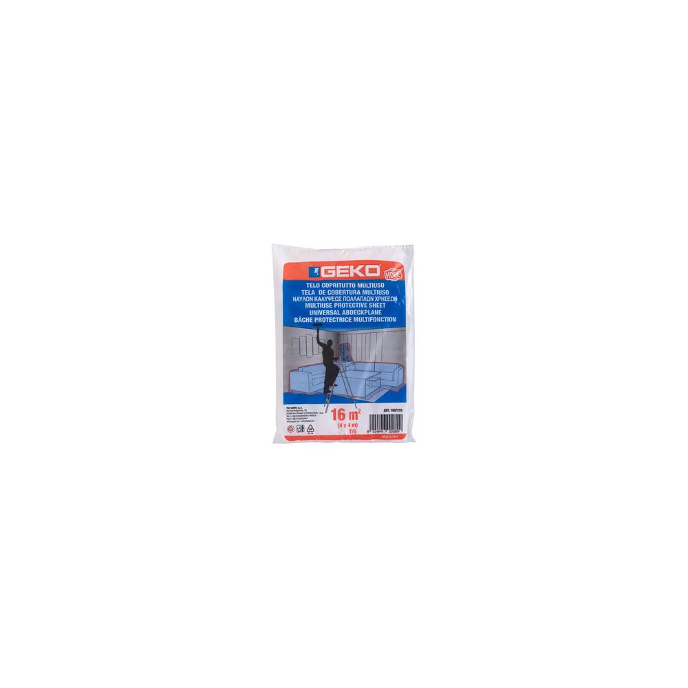 TELONE COPRITUTTO MULTIUSO 4X4MT. 100GR HDPE TELONE COPRITUTTO MULTIUSO 4X4MT. 100GR HDPE