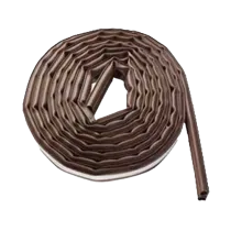 GUARNIZIONE PER PORTE E FINESTRE IN TERMOPLASTICA 9 mm x 6 Mt - Colore Marrone