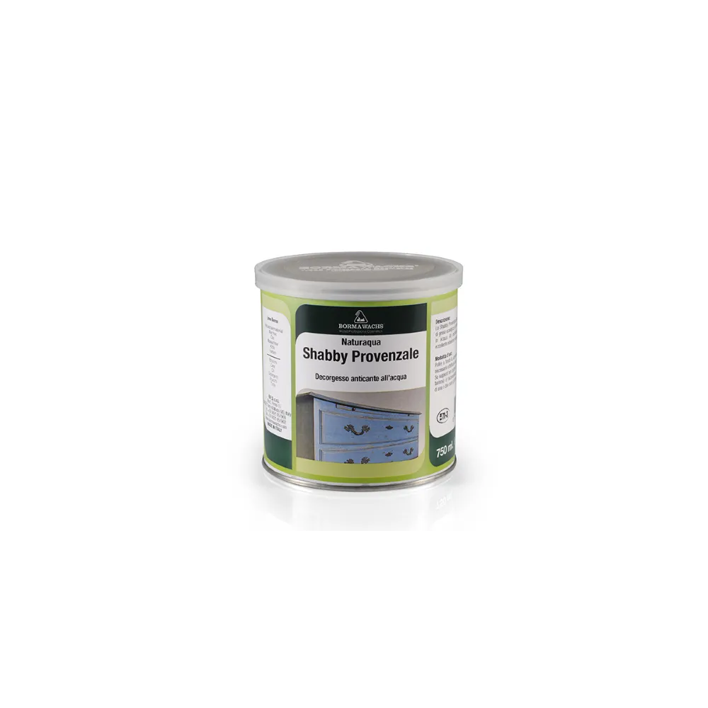 VERNICE A BASE DI GESSO SHABBY PROVENZALE - DILUIBILE IN ACQUA BORMA WACHS 750ML