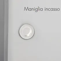MANIGLIA INCASSO PLASTICA FORO 35 BIANCA