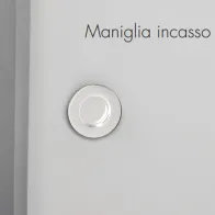 MANIGLIA INCASSO PLASTICA FORO 35 BIANCA