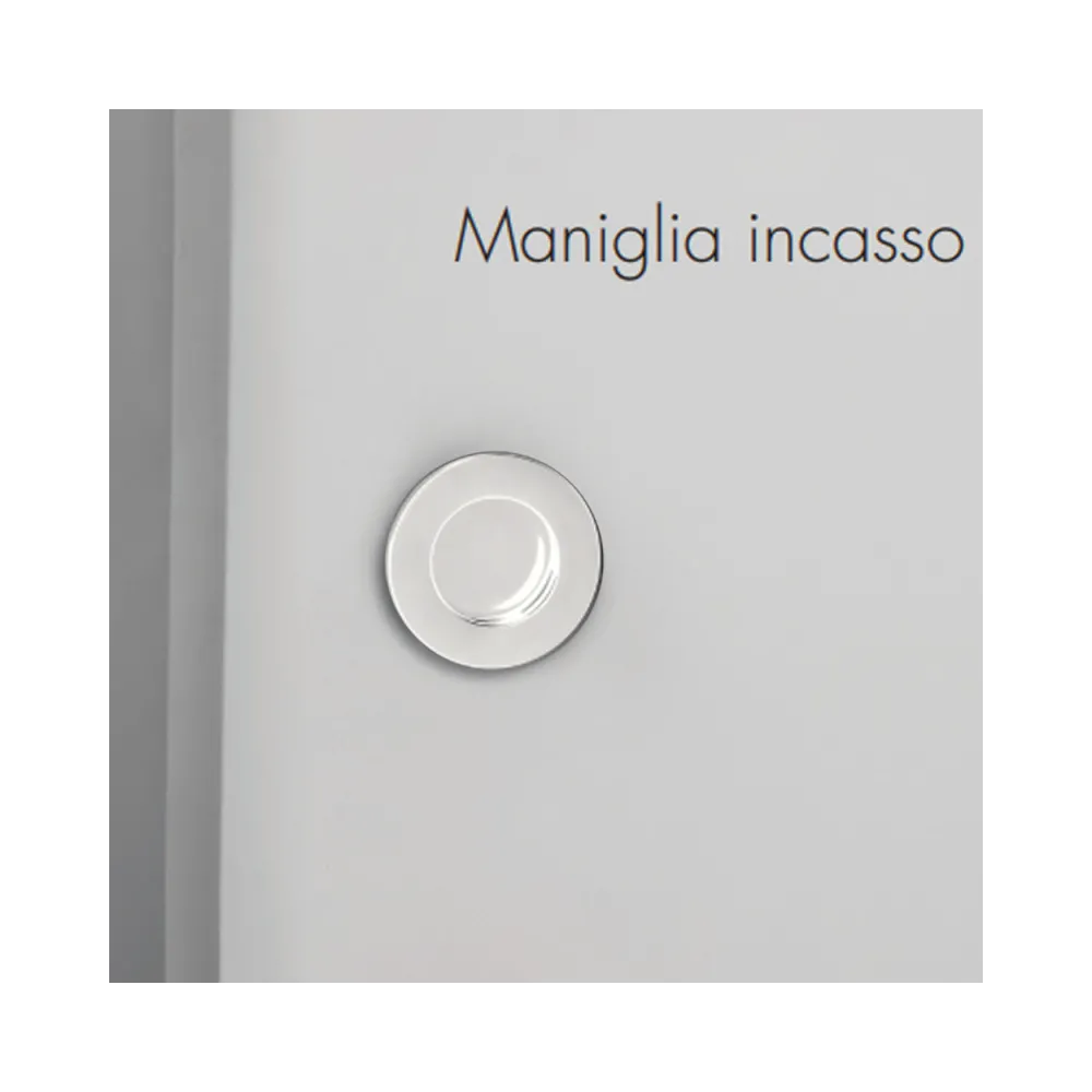 MANIGLIA INCASSO PLASTICA FORO 35 BIANCA MANIGLIA INCASSO PLASTICA FORO 35 BIANCA