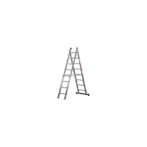 SCALA ALLUMINIO AZZURRA 8+8 GRADINI 250-390 CM