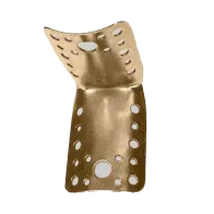 PIASTRA AD ANGOLO PER PALI Ø 80/100 65x80 mm - spessore 2 mm