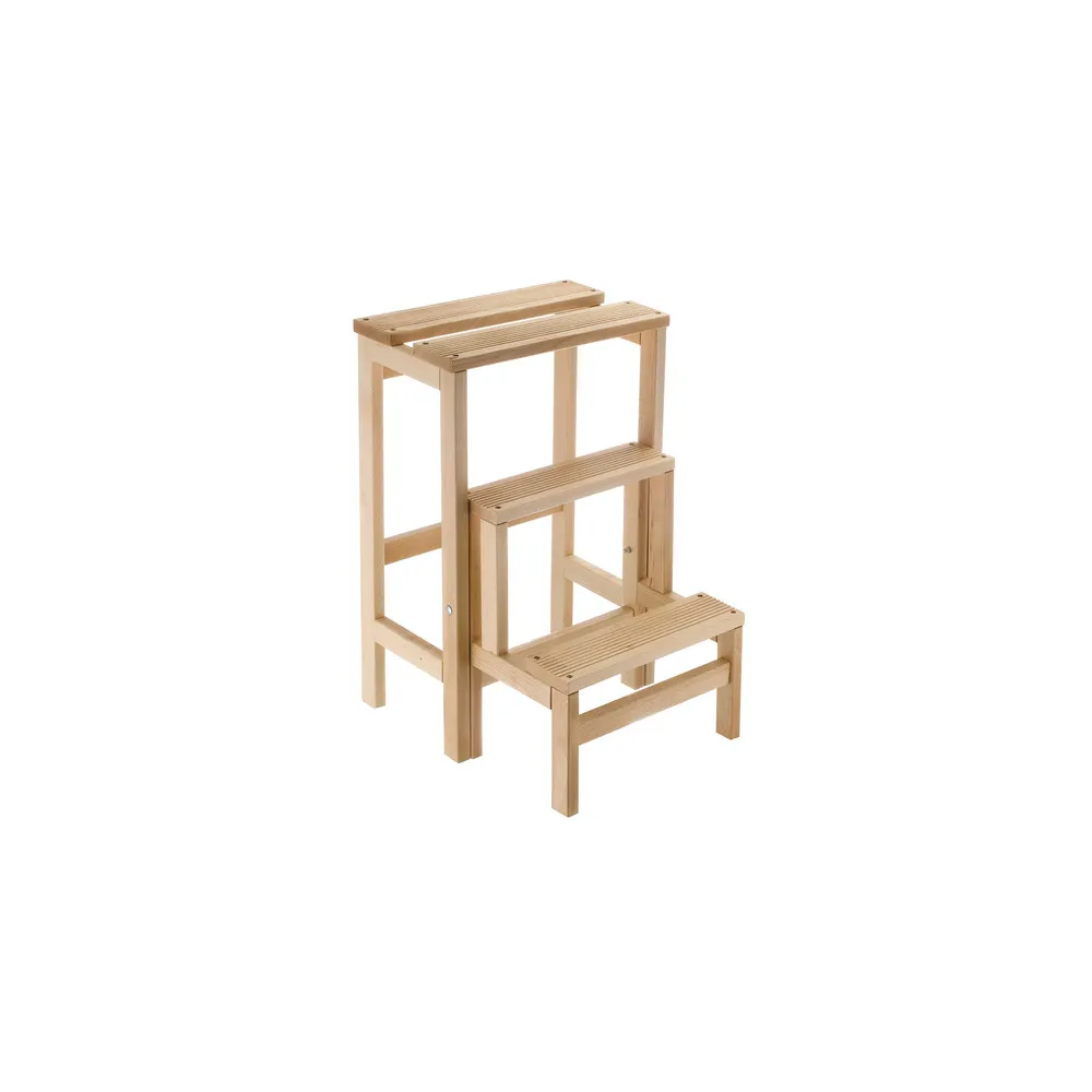 SCALETTO CLEO 3 GRADINI FAGGIO 44X37X58 SCALETTO CLEO 3 GRADINI FAGGIO 44X37X58