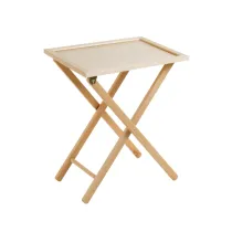 TAVOLINO LOTUS IN LEGNO NATURALE 34X48X58
