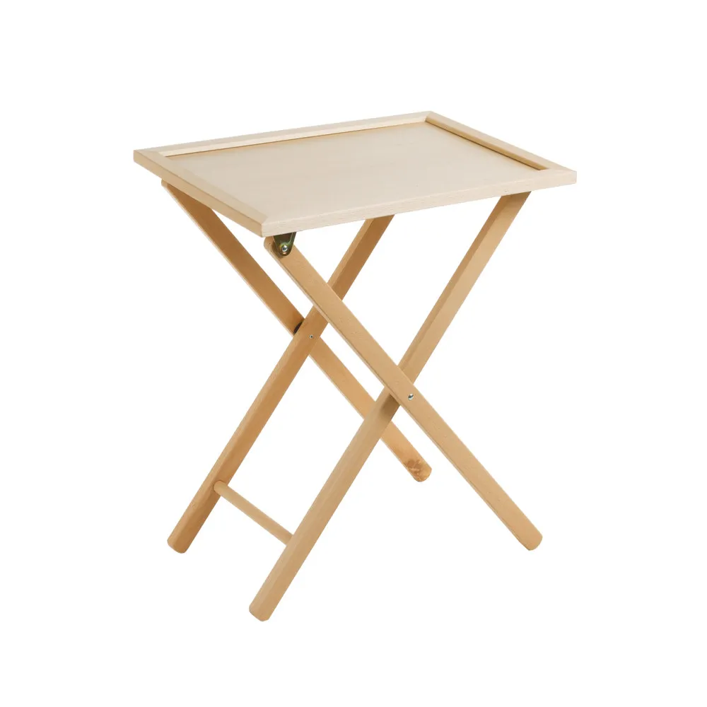 TAVOLINO LOTUS IN LEGNO NATURALE 34X48X58