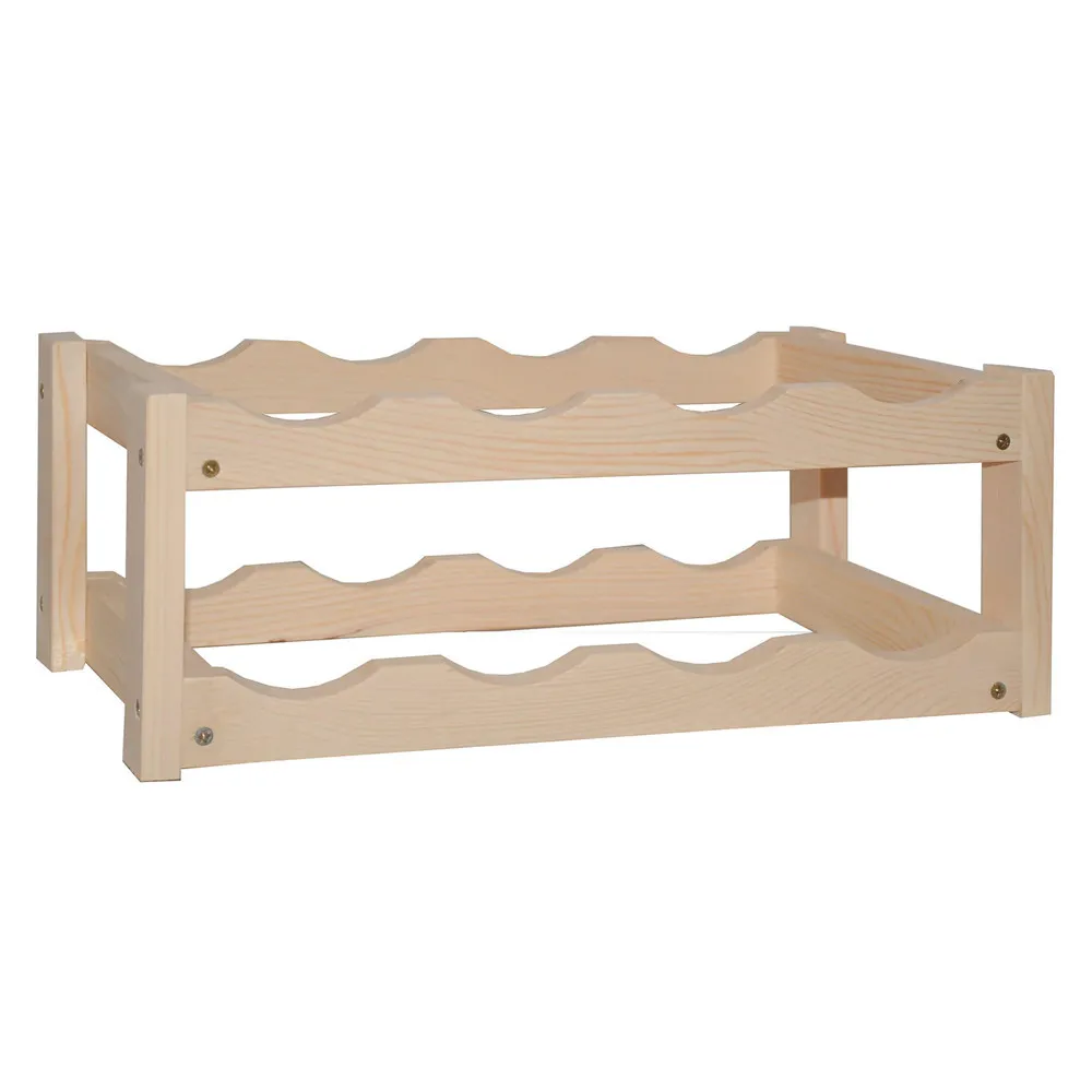CANTINETTA 8 BOTTIGLIE IN LEGNO GREZZO 45X25X16,5CM CANTINETTA 8 BOTTIGLIE IN LEGNO GREZZO 45X25X16,5CM