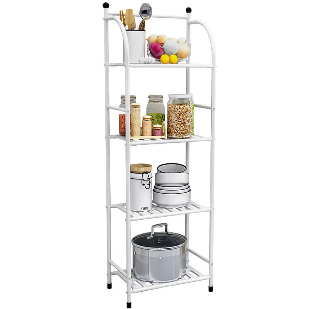 SCAFFALE 4 RIPIANI 34X29X112CM IN METALLO E PLASTICA SIMPLY BIANCO SCAFFALE 4 RIPIANI 34X29X112CM IN METALLO E PLASTICA SIMPLY BIANCO