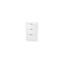 KIT SCARPIERA 3 RIBALTE LACCATO BIANCO 65X25X100