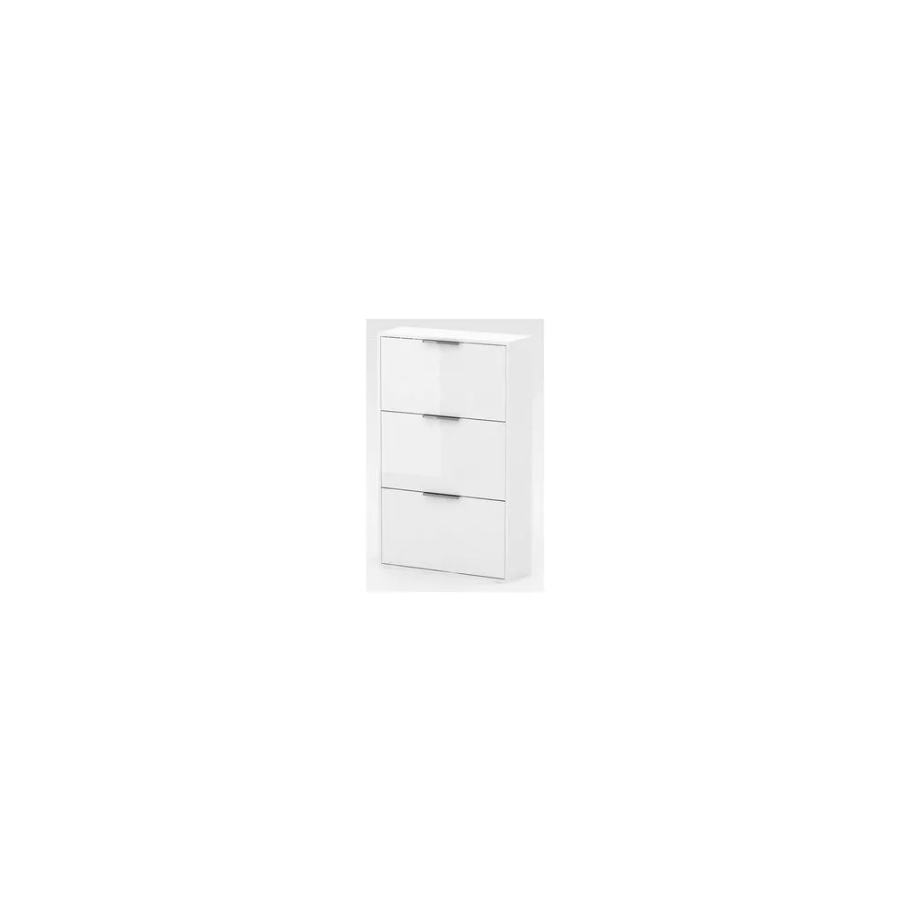 KIT SCARPIERA 3 RIBALTE LACCATO BIANCO 65X25X100