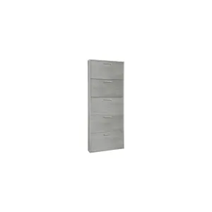 KIT SCARPIERA 5 RIBALTE CM.65X15X164H CEMENTO