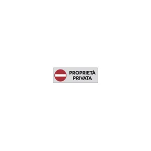 ETICHETTE ADESIVE 150X50MM. PROPRIETÀ PRIVATA