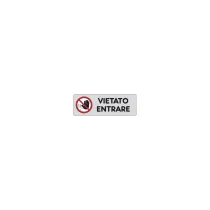 ETICHETTE ADESIVE 15X5 CM VIETATO ENTRARE