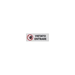 ETICHETTE ADESIVE 15X5 CM VIETATO ENTRARE