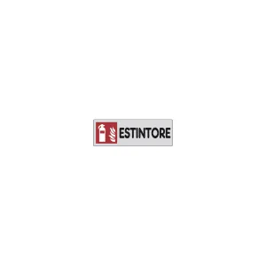 ETICHETTE ADESIVE 15X5 CM ESTINTORE