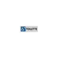 ETICHETTA ADESIVA 150X50 TOILETTE DISABILI
