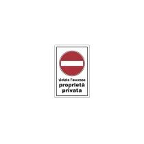 TARGA SEGNALETICA PROPRIETÀ PRIVATA