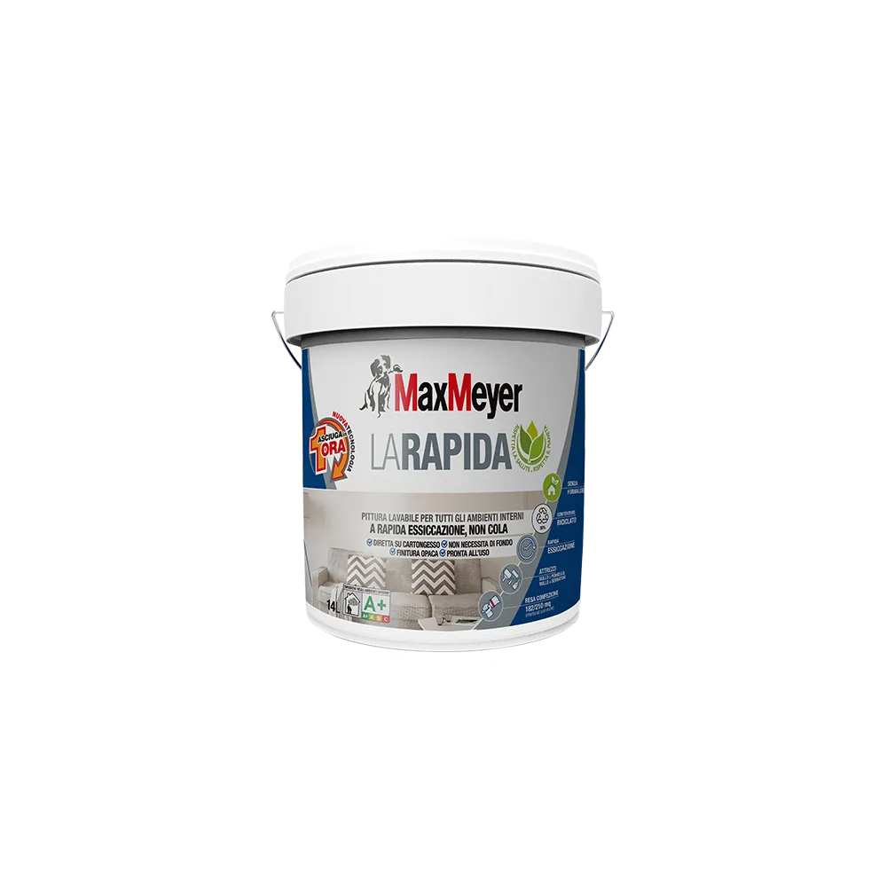 IDROPITTURA LAVABILE BIANCA MAX MEYER RAPIDA 4L IDROPITTURA LAVABILE BIANCA MAX MEYER RAPIDA 4L