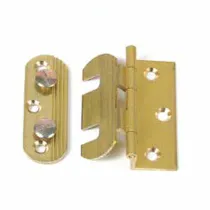 CERNIERA A LIBRO REGOLABILE IN OTTONE FRESATO ALI ZANCATE 50X40 ORO