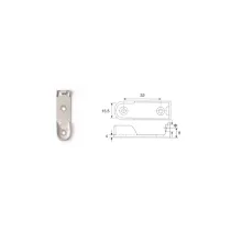 REGGITUBO PER TUBO OVALE 30x15mm