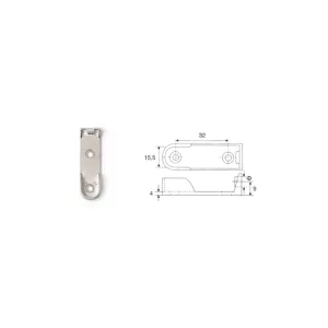 REGGITUBO PER TUBO OVALE 30x15mm