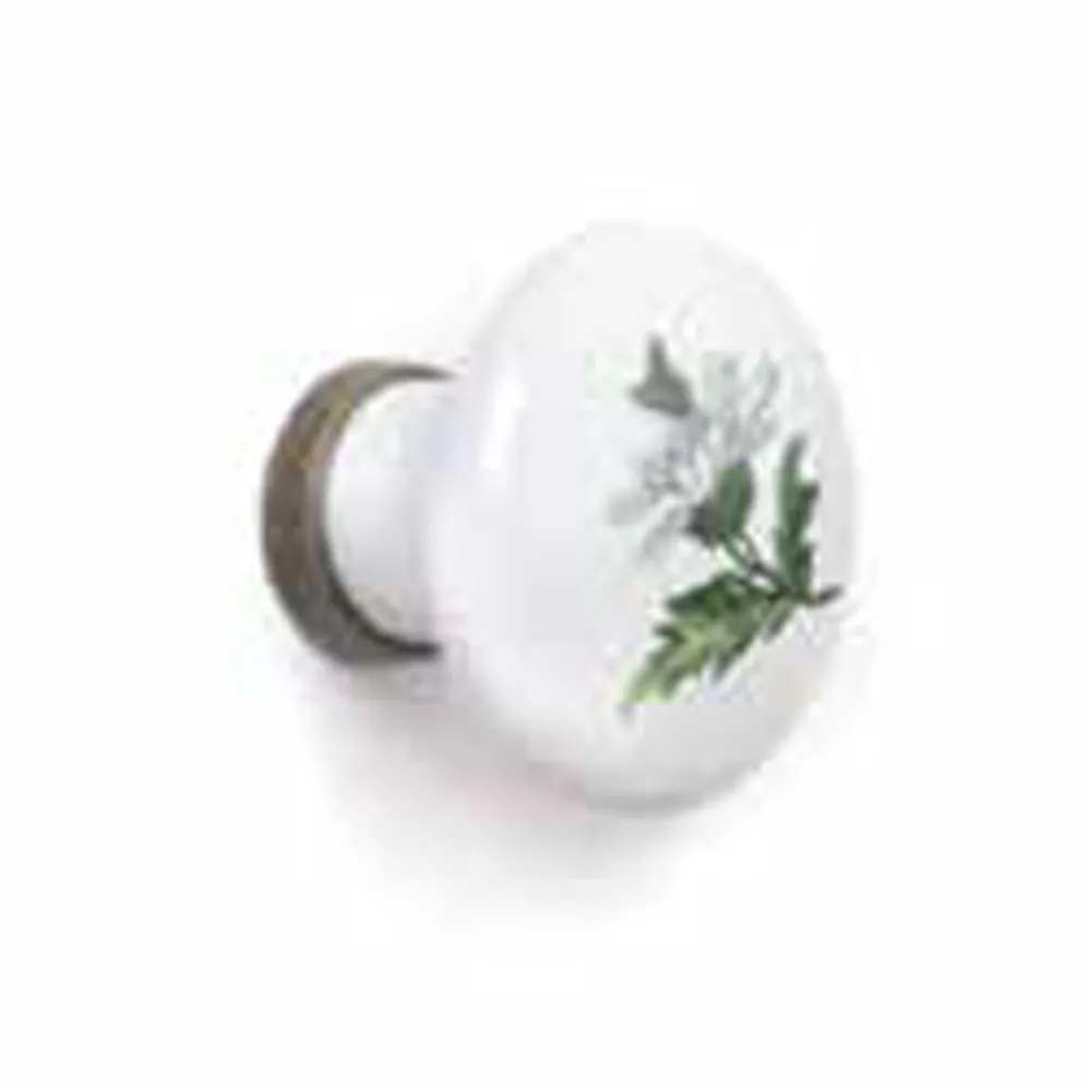 POMOLO TONDO IN CERAMICA 32MM BIANCO POMOLO TONDO IN CERAMICA 32MM BIANCO