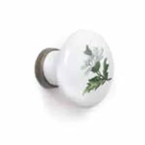 POMOLO TONDO IN CERAMICA 32MM BIANCO