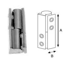 CERNIERA PER MOBILI 40x10 CROMOSATINATA