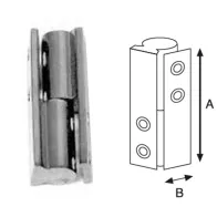 CERNIERA PER MOBILI 40x10 CROMOSATINATA