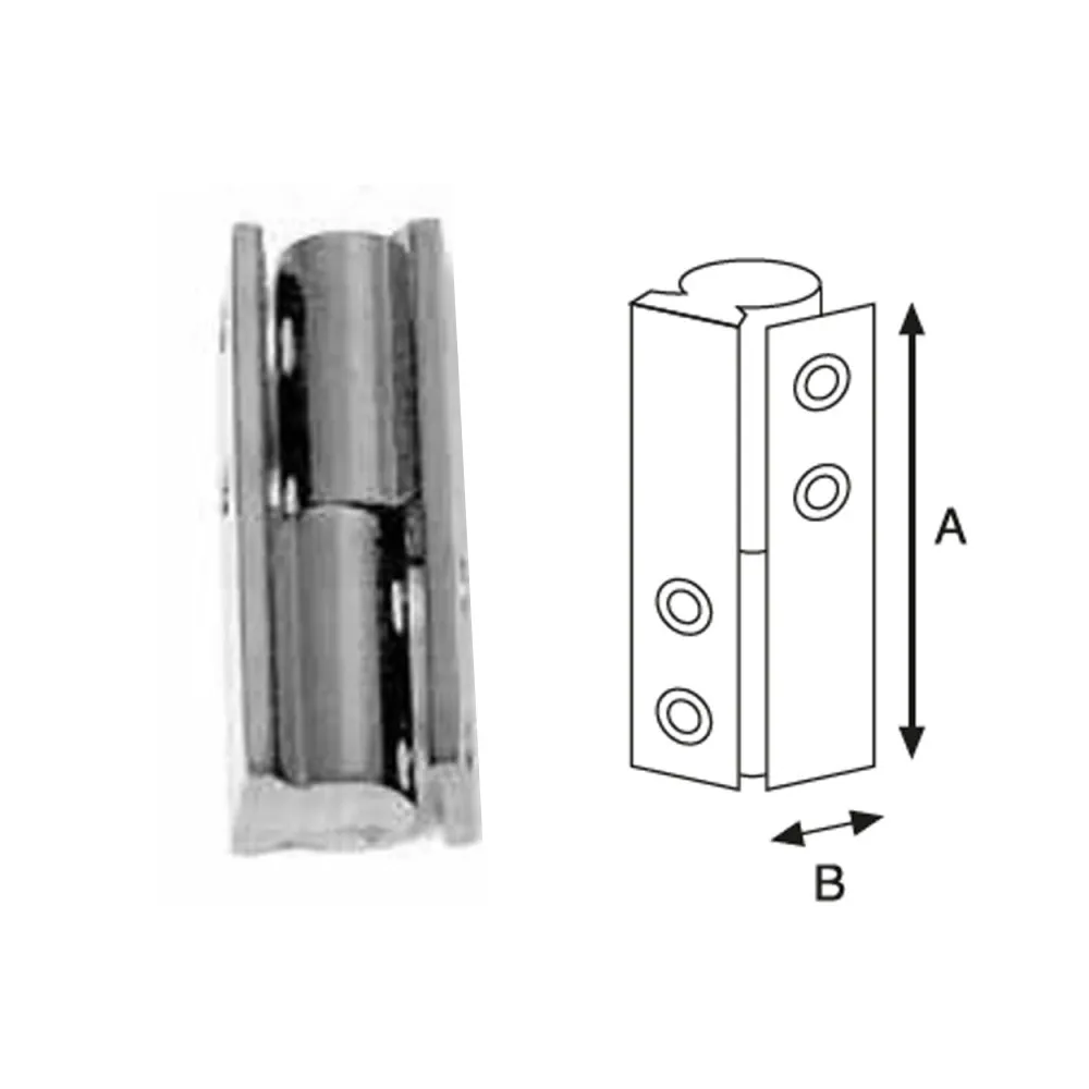 CERNIERA PER MOBILI 40x10 CROMOSATINATA